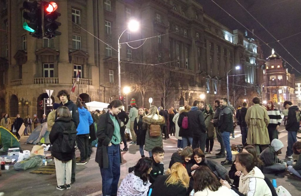 Studenti, Blokada 24h, Beograd, 29.12.2023. FotoBaza LP/Lokal pres/Emilija_Tomić